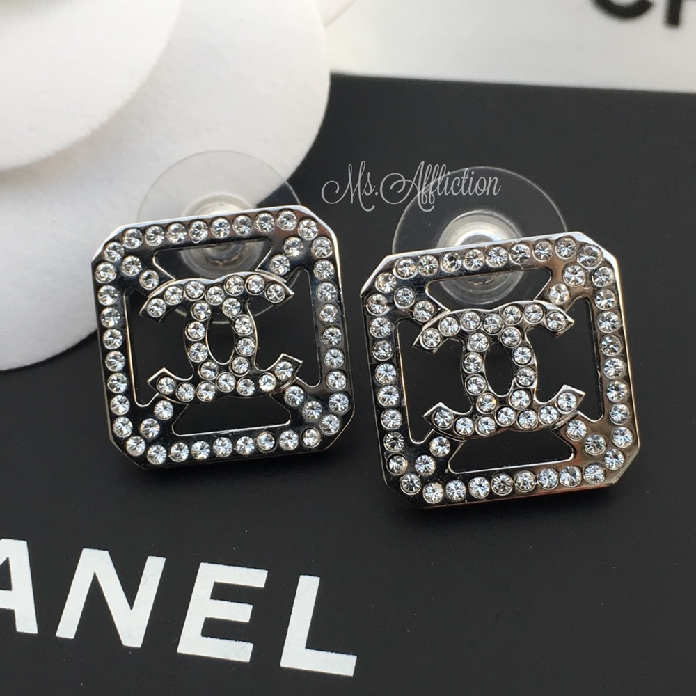 Sold on Tradesy. Authentic Chanel CC Earrings